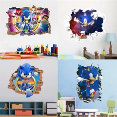 24 Styles Sonic the Hedgehog Decorative Room Waterproof PVC Anime Sticker