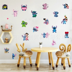3 Styles Lilo & Stitch Decorative Room Wall Waterproof PVC Anime Sticker