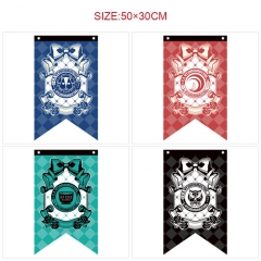 6 Styles 50*30CM Lycoris Recoil Cartoon Decoration Anime Flag