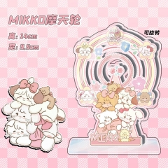 14CM MIKKO Cute Dog Ferris Wheel Anime Standing Plate