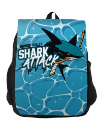2 Styles Shark Cartoon Pattern Anime Backpack Bag