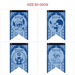 6 Styles 50*30CM Lilo & Stitch Cartoon Decoration Anime Flag