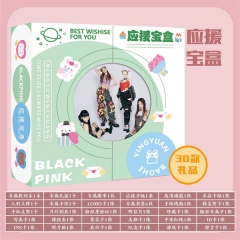 5 Styles K-POP BLACKPINK Paper Fan Support Gift Box