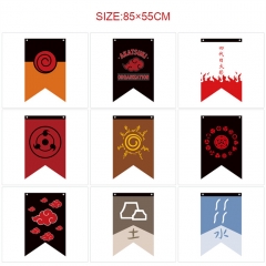 12 Styles 85*55CM Naruto Cartoon Decoration Anime Flag