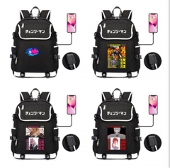 5 Styles Chainsaw Man Cosplay Anime Canvas Backpack Bag