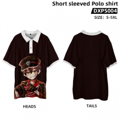 2 Styles Toilet-Bound Hanako-kun Cartoon Anime Polo T Shirt