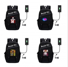 5 Styles Chainsaw Man Cosplay Anime Canvas Backpack Bag