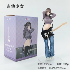 23.5CM Guitar Sister Cute PVC Cosplay Anime Figure Toy