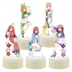 19CM 30 Styles The Quintessential Quintuplets 3D Anime Nightlight ( 16 Colors Remote Control )