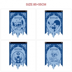 6 Styles 85*55CM Lilo & Stitch Cartoon Decoration Dilapidated Anime Flag