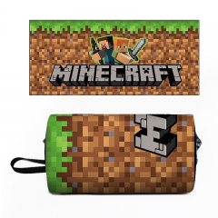 2 Styles Minecraft Rolling Pencil Case Anime Pencil Bag