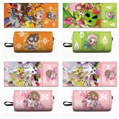3 Styles Digital Monster Rolling Pencil Case Anime Pencil Bag