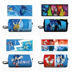15 Styles Sonic The Hedgehog Rolling Pencil Case Anime Pencil Bag