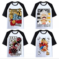 8 Styles One Piece Cartoon Pattern Anime T Shirt