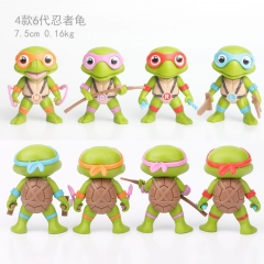 4PCS/SET 7M Teenage Mutant Ninja Turtles Cartoon PVC Anime Figure