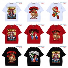 15 Styles Super Mario Bro. Cartoon Pattern Anime T Shirt