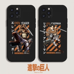 12 Styles Attack on Titan Cartoon Silicone Anime Phone Case Shell For Iphone
