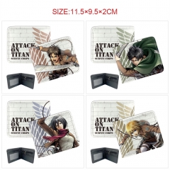 6 Styles Attack on Titan/Shingeki No Kyojin Cartoon PU Wallet Anime Purse