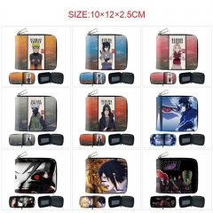 9 Styles Naruto Cartoon Zipper Short Wallet Anime Purse