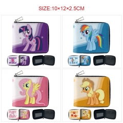 8 Styles My Little Pony Cartoon Zipper Short Wallet Anime Purse