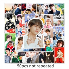 50PCS/SET K-POP BTS Bulletproof Boy Scouts Luggage Stickers
