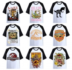 15 Styles Jurassic World Cartoon Character Pattern Anime T Shirt