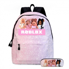 Roblox Cartoon School Bag Anime Backpack+Pencil Bag