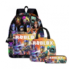 Roblox Anime School Backpack Bag+Pencil Bag+Lunch Bag