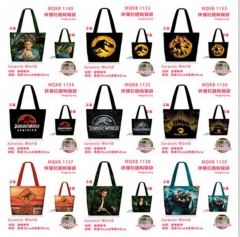 30 Styles Jurassic World Cartoon Pattern Canvas Handbag Shoulder Bag