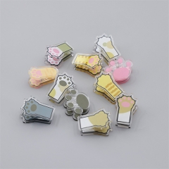 16 Styles 4CM Cat's Paw Cute Acrylic Photo Clip Multi-Functional Anime PP Clip