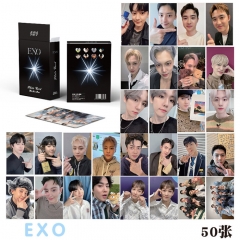 5.7*8.7CM 50PCS/SET K-POP EXO Paper Lomo Card