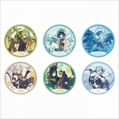 12 Styles Genshin Impact Cartoon Acrylic Anime Coaster