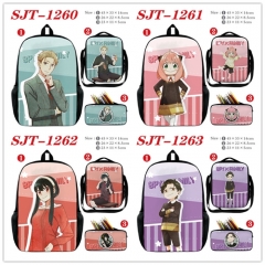 4 Styles SPY x FAMILY Cartoon Anime Backpack Bag+Lunch Bag+Pencil Bag