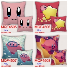 (45*45CM) 20 Styles Kirby Cartoon Color Printing Anime Pillow