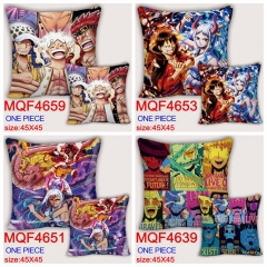 (45*45CM) 30 Styles One Piece Cartoon Color Printing Anime Pillow