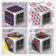 9 Styles Spider Man Cartoon Anime Clock