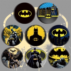 8PCS/SET Batman Anime Alloy Badge Brooch