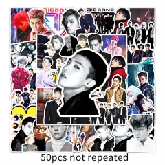 50PCS/SET K-POP BigBang Korean Team Stickers