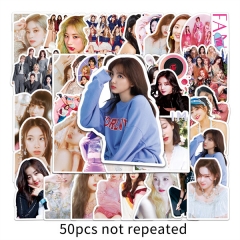 50PCS/SET K-POP TWICE Korean Team Stickers