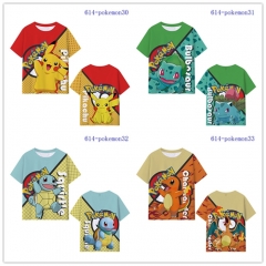5 Styles Pokemon Printing Digital 3D Cosplay Anime T Shirt
