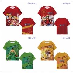 6 Styles One Piece Printing Digital 3D Cosplay Anime T Shirt