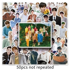 50PCS/SET K-POP SEVENTEEN Korean Team Stickers