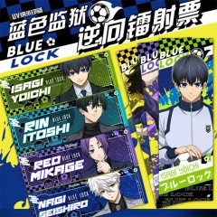 6 Styles Blue Lock Laser Tickets Anime Bookmark