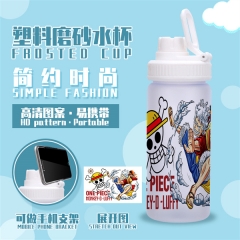 2 Styles One Piece Cartoon Plastic Anime Cup
