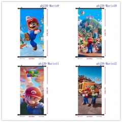 60*120CM 10 Styles Super Mario Bro Cartoon Wallscrolls Waterproof Anime Wall Scroll