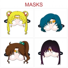 7 Styles Pretty Soldier Sailor Moon Cartoon Pattern Anime Eyepatch Mask