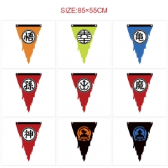 9 Styles 85*55CM Dragon Ball Z Cartoon Decoration Dilapidated Anime Flag