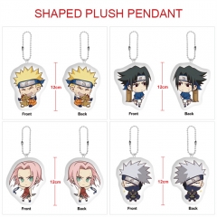 5PCS/SET 6 Styles Naruto Cute Pendant Anime Plush Toy Keychain