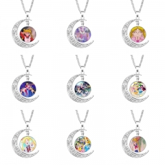 13 Styles Pretty Soldier Sailor Moon Cartoon Zinc Alloy Anime Necklace