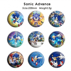 16 Styles Sonic the Hedgehog Anime Alloy Badge Brooch